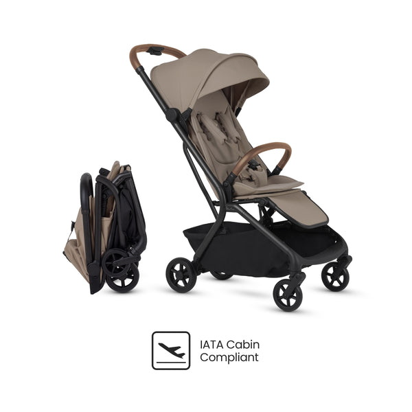 Carrinho De Bebê Compacto Silver Cross Nia Champagne