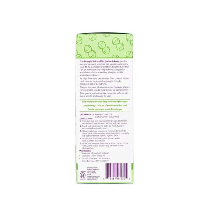 
    Inalador Spray Saline Micro-Mist Boogie Para Constipação Nasal
  