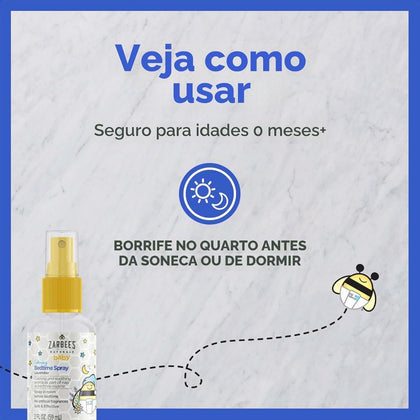 Spray Natural Hora do Sono Lavanda e Camomila Zarbee's