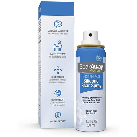 Spray de Silicone Para Tratamento e Prevenção De Cicatrizes ScarAway 50ML - ScarAway Babytunes