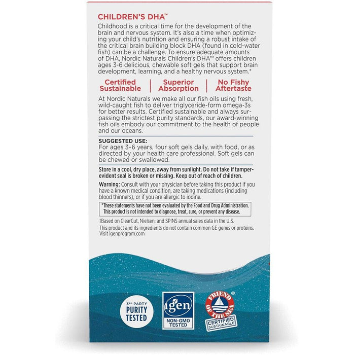 
    Suplemento Nordic Naturals Children's DHA 180 Gels - Nordic Naturals Babytunes
  