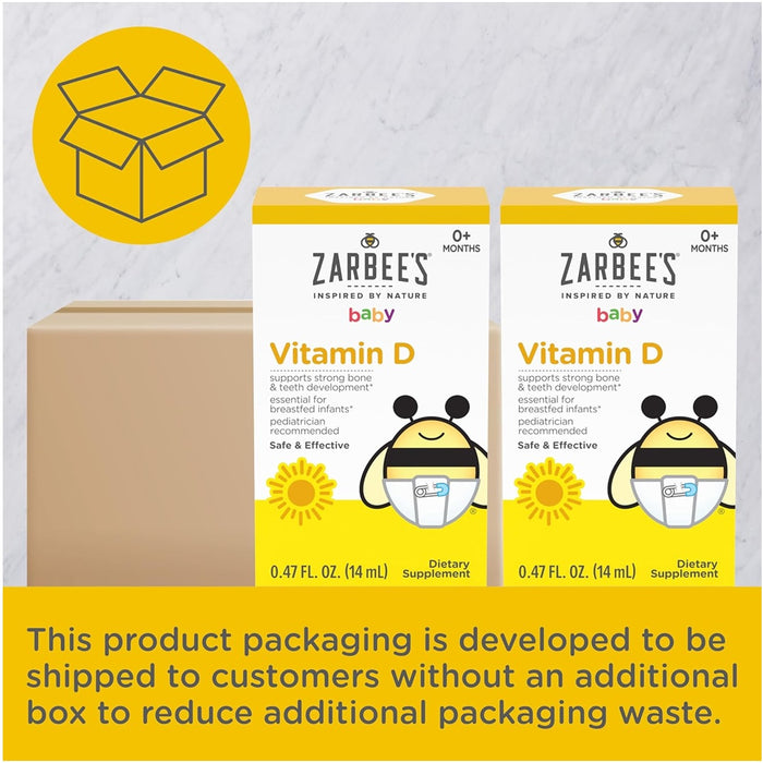 
    Suplemento de Vitamina D Infantil Zarbee's 0M+
  