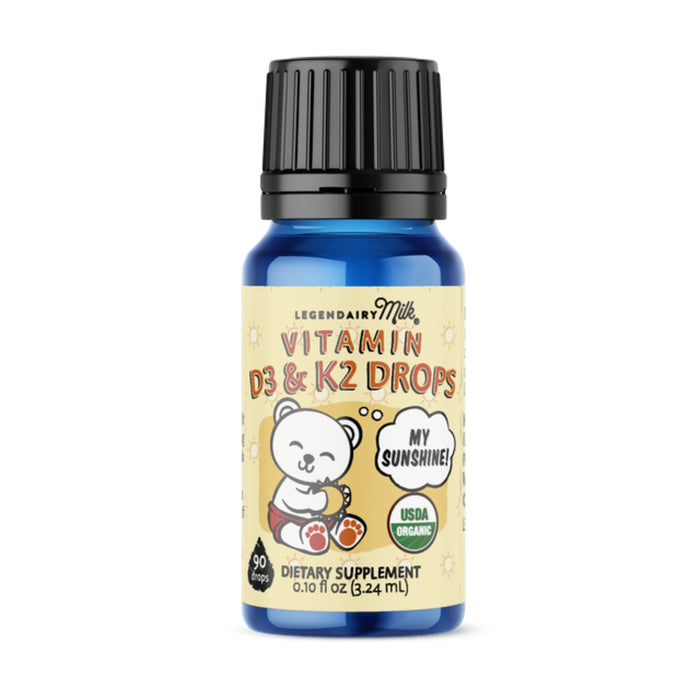 
    Suplemento de Vitamina Orgânico Infantil D3 & K2 Legendairy Milk - Legendairy Milk Babytunes
  