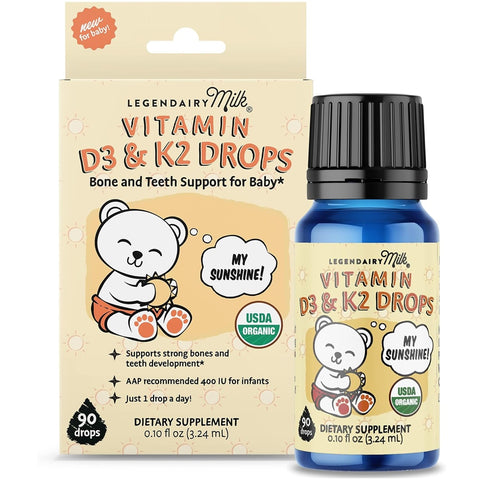 Suplemento de Vitamina Orgânico Infantil D3 & K2 Legendairy Milk - Legendairy Milk Babytunes by Vanessa