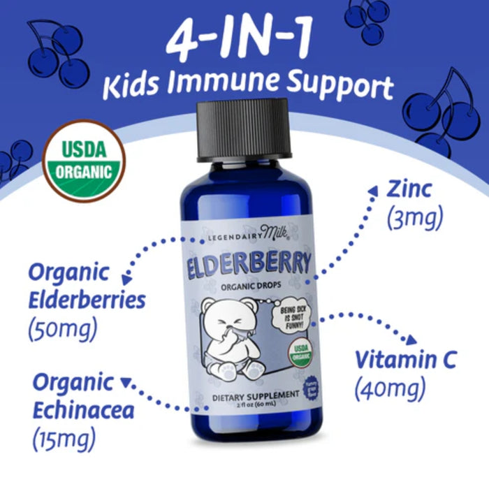 
    Suplemento de Vitamina Orgânico Infantil Legendairy Milk Gotas de Sabugueiro - Legendairy Milk Babytunes
  