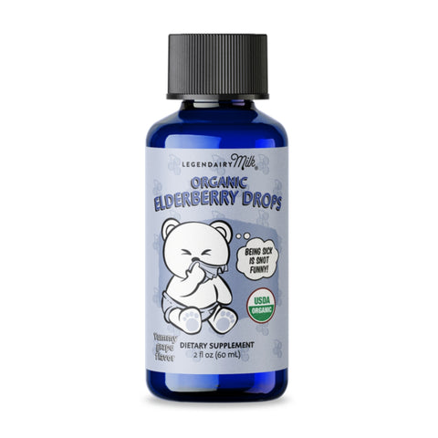 Suplemento de Vitamina Orgânico Infantil Legendairy Milk Gotas de Sabugueiro