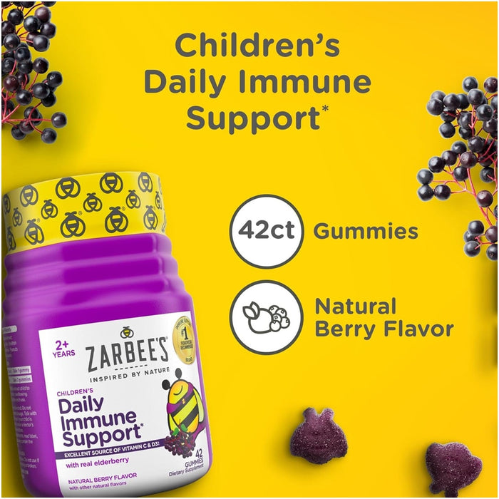 
    Suporte Para Imunidade Infantil Elderberry Zarbee's Com Sabor Natural de Frutas 42 Gomas - Zarbee's Babytunes
  