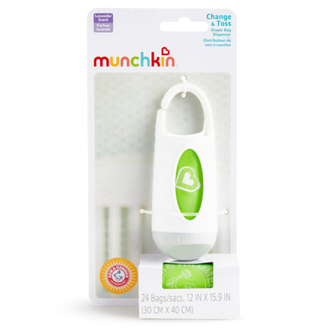 Suporte + Saco Neutralizador De Odores Munchkin Verde - Munchkin Babytunes