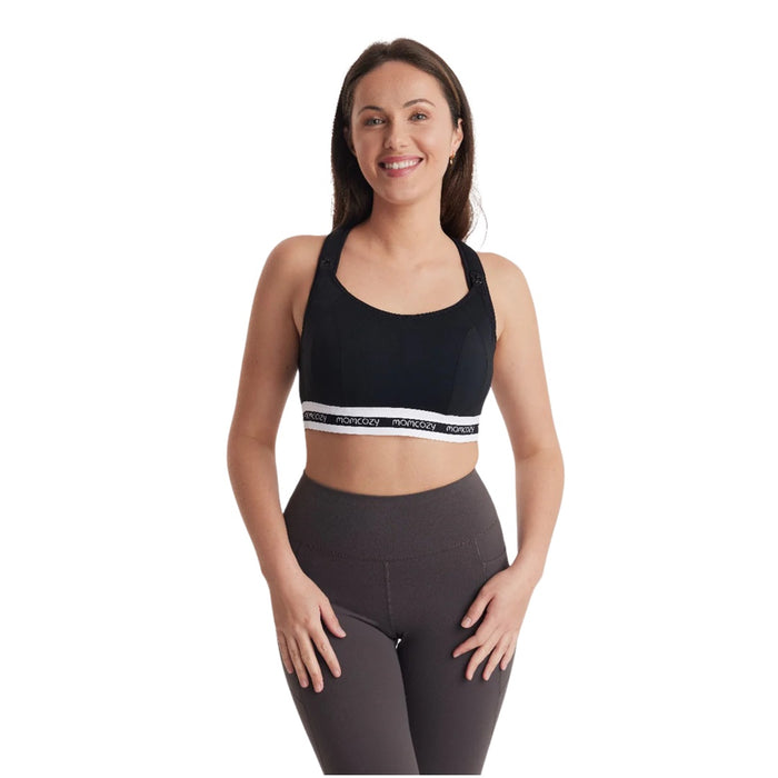 
    Sutiã de Amamentação Esportivo Momcozy Black - Momcozy Babytunes
  