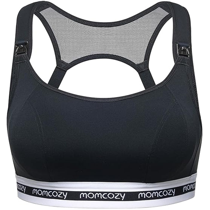 
    Sutiã de Amamentação Esportivo Momcozy Black - Momcozy Babytunes
  