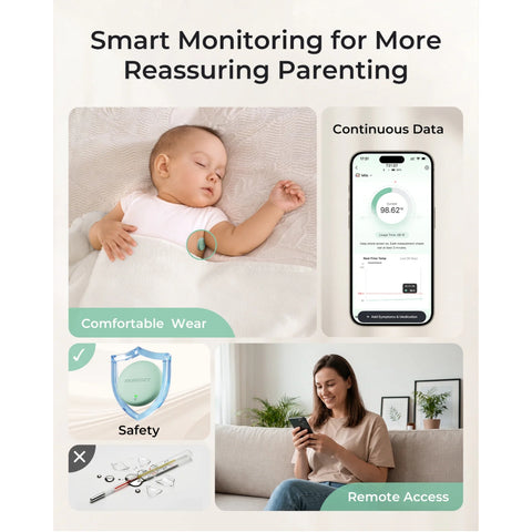 Termômetro Digital Vestível com Monitoramento em Tempo Real Momcozy