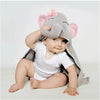 Toalha Infantil 3D Hudson Baby Elefantinha Cinza - Hudson Baby Babytunes