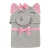 Toalha Infantil 3D Hudson Baby Elefantinha Cinza - Hudson Baby Babytunes