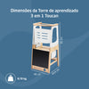 Torre de Aprendizado Maxi-Cosi Toucan 3 em 1 Natural Wood