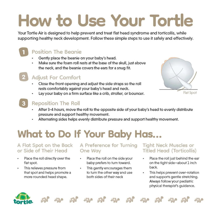 
    Touca Para Prevenção e Tratamento de Plagiocefalia Tortle
  