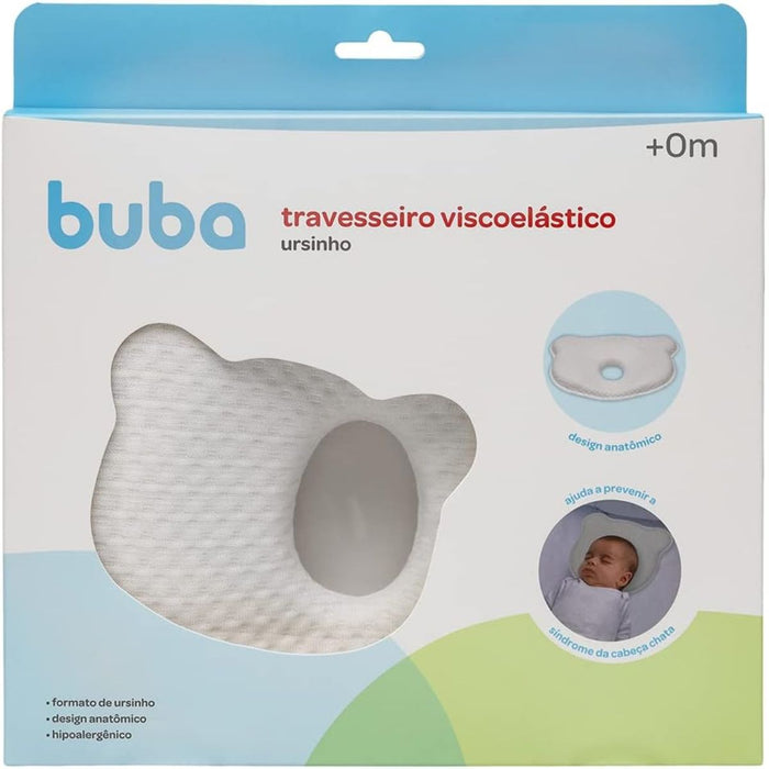 
    Travesseiro Infantil Viscoelástico Buba Ursinho Branco +0m - Buba Babytunes
  