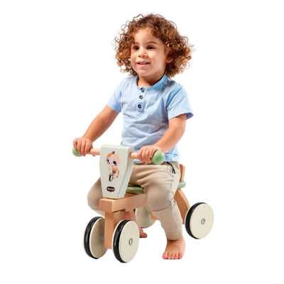 Triciclo de Madeira Boho Chic - Tiny Love - Rodas com borracha