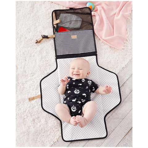 Trocador Portátil Skip Hop Listrado Preto e Branco - Skip Hop Babytunes