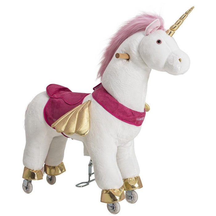 
    Unicórnio Uppi Montaria Kiddo Branco e Rosa M - Kiddo Babytunes
  