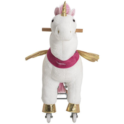 Unicórnio Uppi Montaria Kiddo Branco e Rosa P - Estímulo Motor