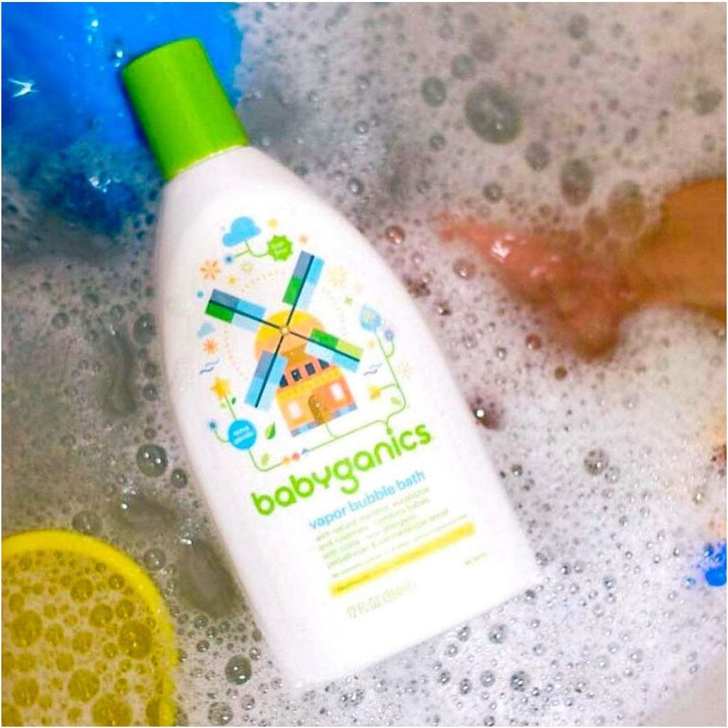 Shampoo And Body Wash Review Babyganics Vapor Bubble Bath, 12 Oz