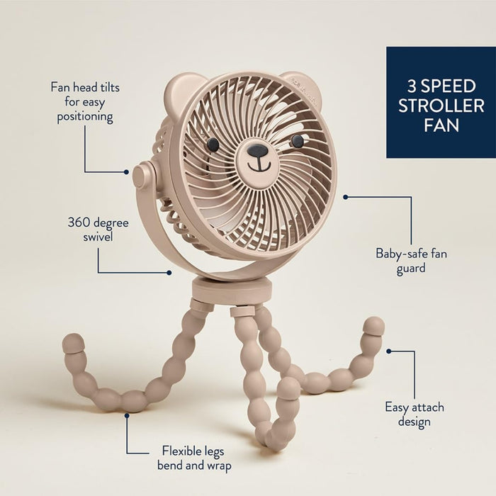 
    Ventilador Para Carrinho de Bebê Itzy Ritzy Breeze - 3 Velocidades Taupe
  