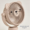 Ventilador Para Carrinho de Bebê Itzy Ritzy Breeze - 3 Velocidades Taupe