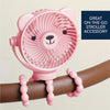 Ventilador Para Carrinho de Bebê Itzy Ritzy Breeze - 3 Velocidades Pink