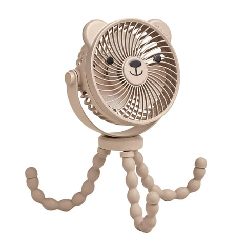 Ventilador Para Carrinho de Bebê Itzy Ritzy Breeze - 3 Velocidades Taupe