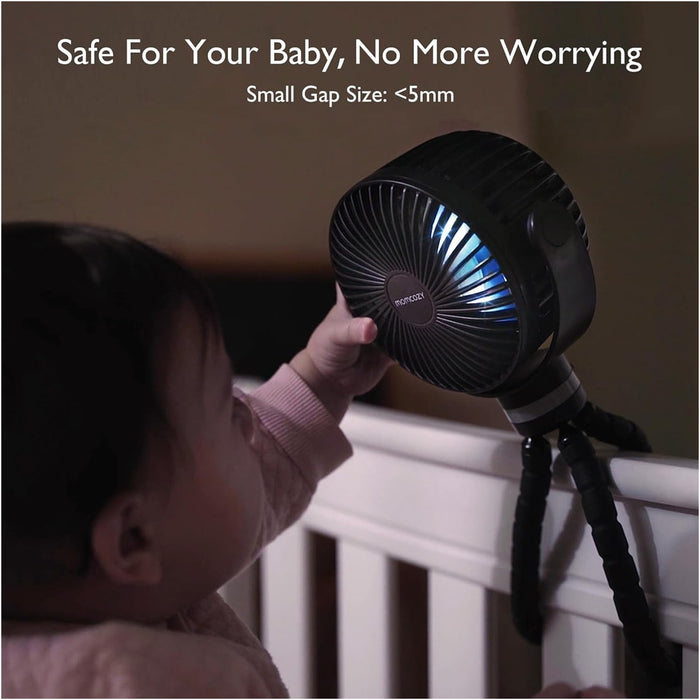 
    Ventilador Portátil Momcozy Para Carrinho de Bebê 8000mAh Black - Momcozy Babytunes
  