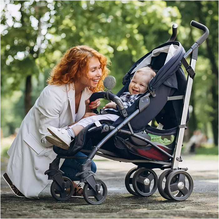 
    Ventilador Portátil Multiuso Para Bebê Clingo Cinza - Clingo Babytunes
  