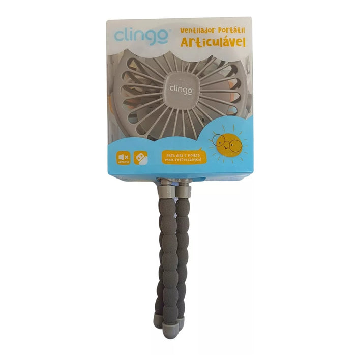 
    Ventilador Portátil Multiuso Para Bebê Clingo Cinza - Clingo Babytunes
  