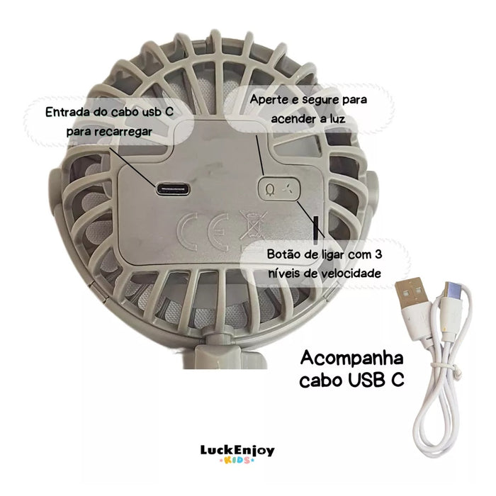 
    Ventilador Portátil Multiuso Para Bebê Clingo Cinza - Clingo Babytunes
  