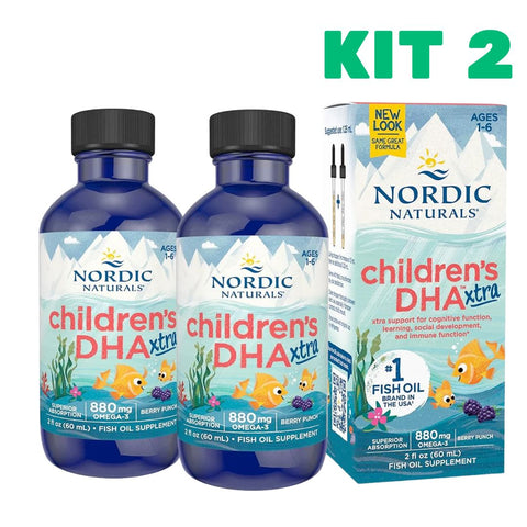 kit 2 Vitamina Nordic Naturals Children's Dha Xtra