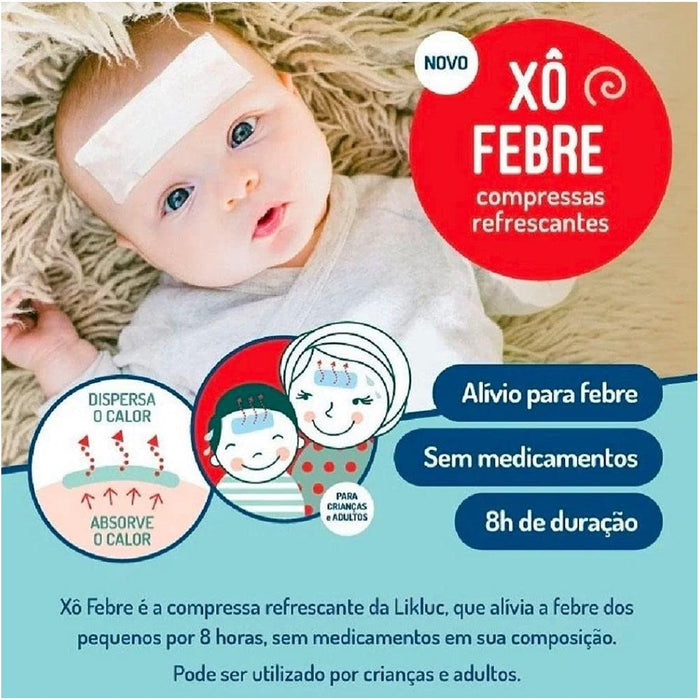 
    Xô Febre - Compressas Refrescantes Para Alivio da Febre Likluc - LikLuc Babytunes
  