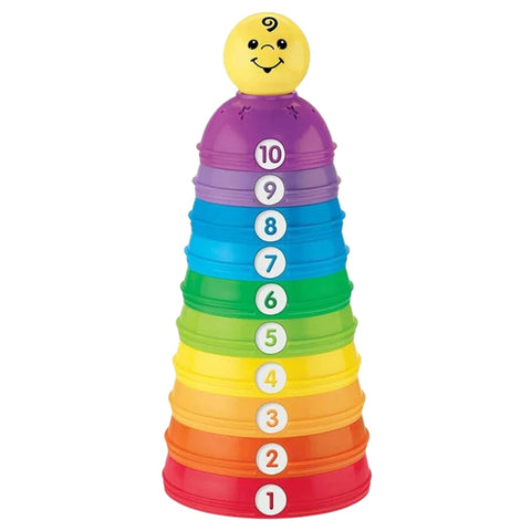 Brinquedo - Torre de Potinhos Coloridos Fischer Price