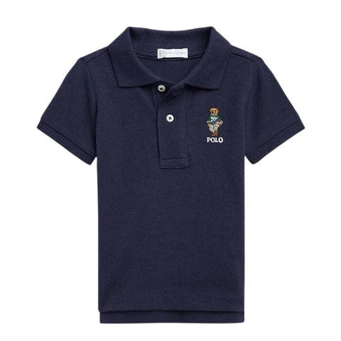 Camisa Infantil Polo Ralph Lauren Bear Cruise Navy