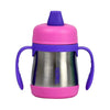 Copo Térmico Infantil Thermos Rosa e Roxo Inox 210ml - Thermos Babytunes