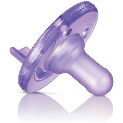 Kit Chupeta Avent Soothie 2 Peças Rosa/Lilás 0-3M - Chupeta de Silicone Macio