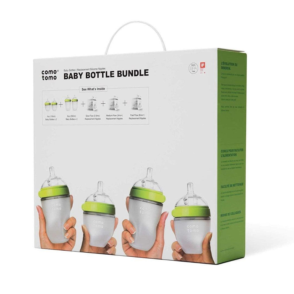 Kit de Mamadeira Comotomo 7 Peças Verde