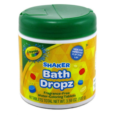Brinquedo Para Banho Crayola Drops Coloridos - 60 Tablets - Estimula a Criatividade