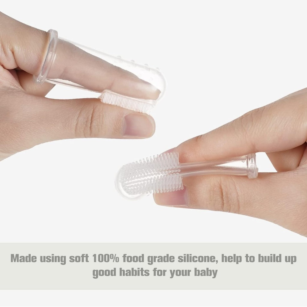 Escova Dedeira De Silicone Para Bebês Haakaa