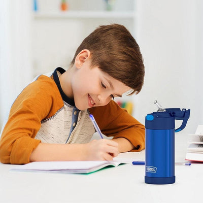 Garrafa Térmica Thermos Foogo Azul 350ML - Adequado Para Crianças