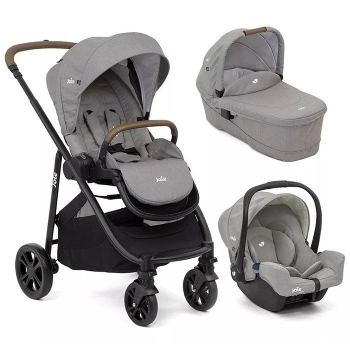 Carrinho De Bebê Joie Combo Versatrax E Cinza Pebble