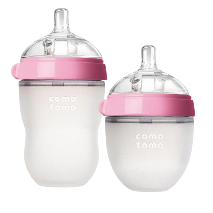 
    kit 2 mamadeiras comotomo 150ml + 250ml Rosa
  