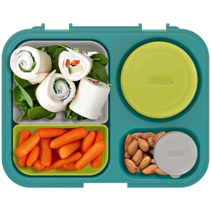 
    Lancheira Thermos Infantil Com 8 Peças Teal/Green - Thermos Babytunes
  