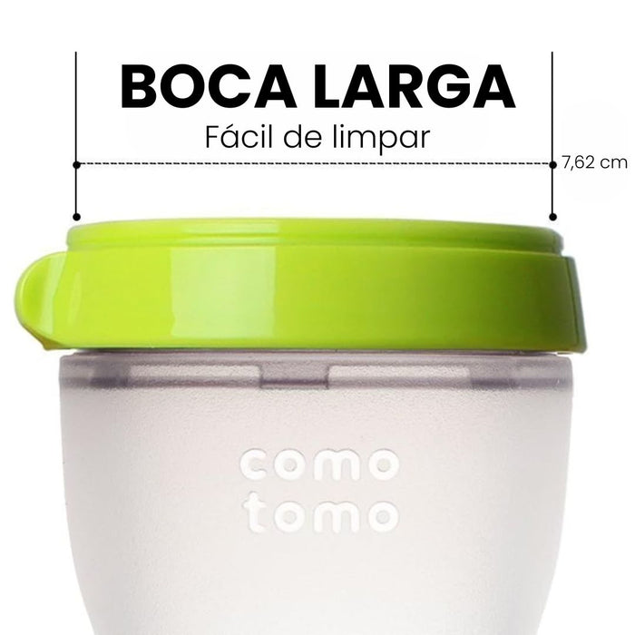 
    Kit Mamadeira Comotomo 2 Peças Verde 250ML
  