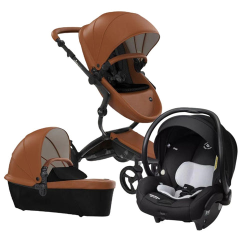 Kit (Carrinho Mima Xari Caramelo + Bebê Conforto Maxi Cosi Mico XP Max)