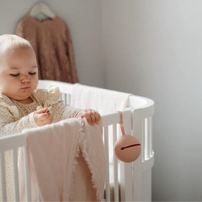 Porta Chupeta Infantil Mushie Soft Lilac - Mantém as Chupetas Limpas