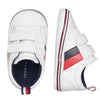 Tênis Infantil Tommy Hilfiger Branco Brilhante Listrado - Tommy Hilfiger Babytunes